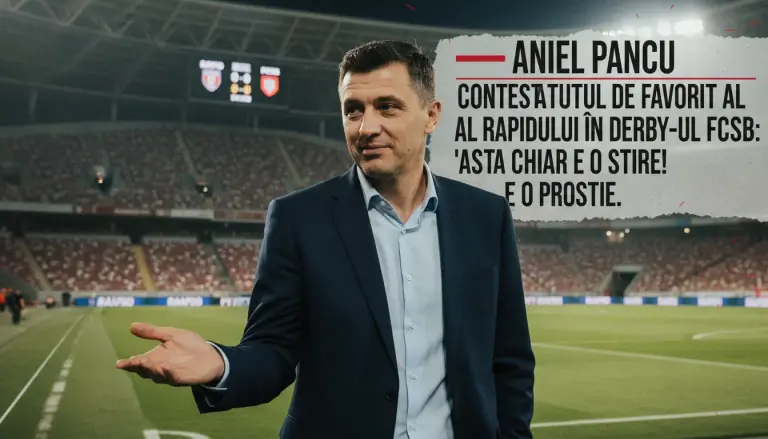 Daniel Pancu contestă statutul de favorită al Rapidului în derby-ul cu FCSB: „Asta chiar e o știre WOW! E o prostie.”