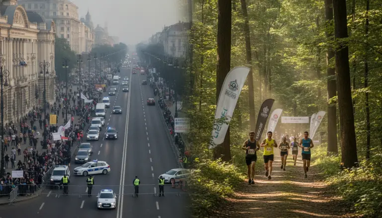 Brigada Rutieră impune restricții de trafic în Capitală pentru adunări publice și un eveniment sportiv în pădurea Băneasa